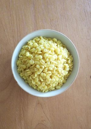 100%押し麦の大麦黄飯-レシピのメイン写真