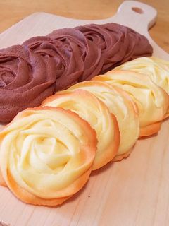 バラの花みたい! 絞り出しクッキー-レシピのメイン写真