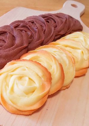 バラの花みたい！ 絞り出しクッキー-レシピのメイン写真