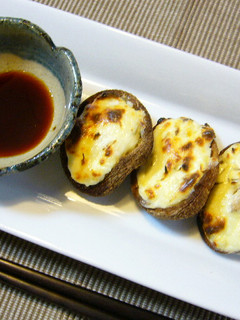 シイタケのハーブクリームチーズ焼き-レシピのメイン写真