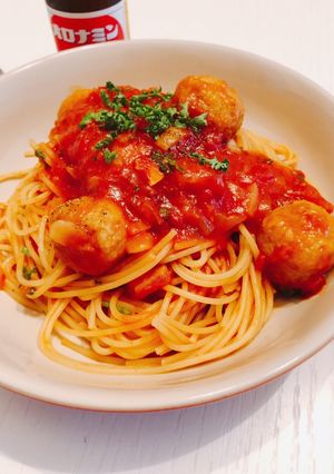冷凍肉団子で超簡単！ミートボールパスタ-レシピのメイン写真