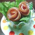 簡単お弁当♡ハムでクルクルローズ(薔薇)