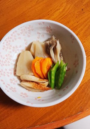 お嫁さんの実家から頂いた野菜を煮ました。-レシピのメイン写真