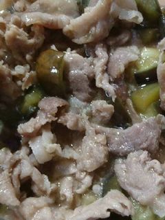レンジで簡単★なすと豚肉の味噌炒め-レシピのメイン写真