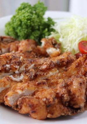 ガツンと一枚!鶏むね塩麹唐揚げ-レシピのメイン写真