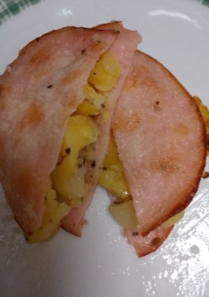 片栗粉でハムカツポテトサンド-レシピのメイン写真