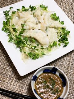 超簡単!ヘルシーワンタン茹でポン-レシピのメイン写真