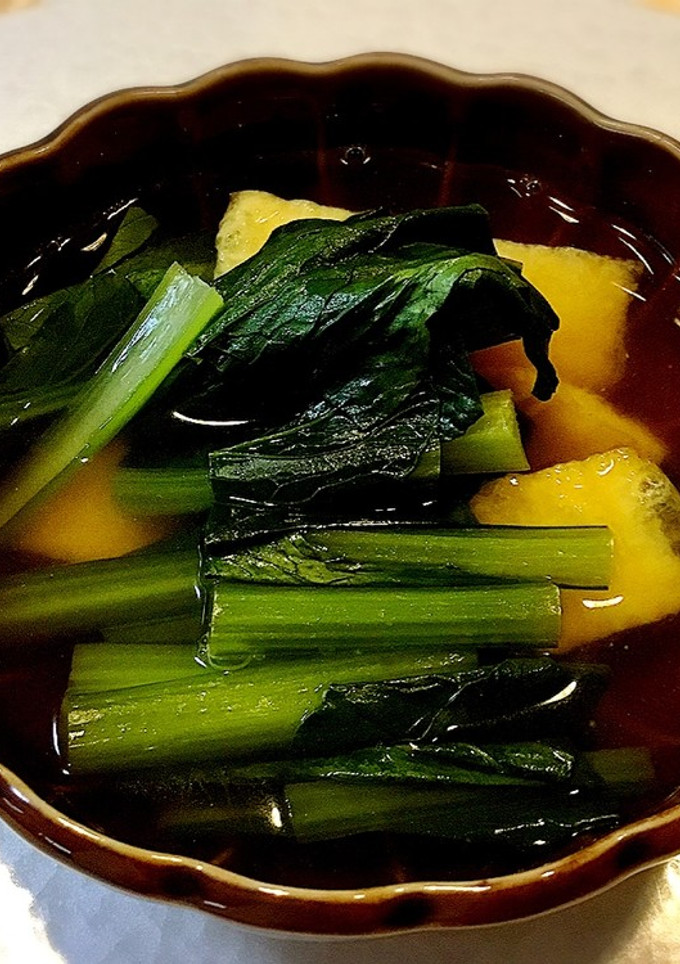 小松菜と油揚げのさっと煮-レシピのメイン写真