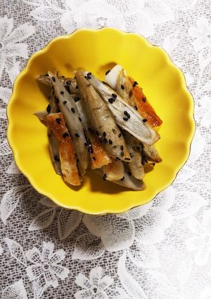 新細ごぼうとちくわの塩炒め-レシピのメイン写真