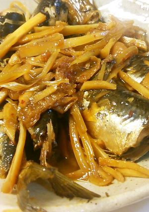 イワシのねぎ梅しょうが煮。-レシピのメイン写真
