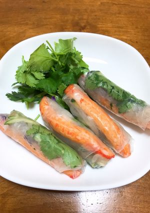 生春巻き☆"ほぼカニ"を使って-レシピのメイン写真