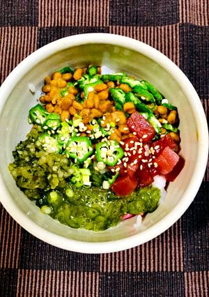 ネバトロ丼 山形のだし入り-レシピのメイン写真