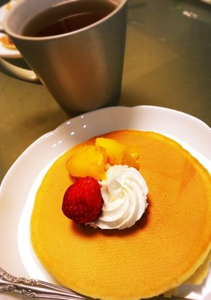 自家製パンケーキと自家製ほうじ茶-レシピのメイン写真