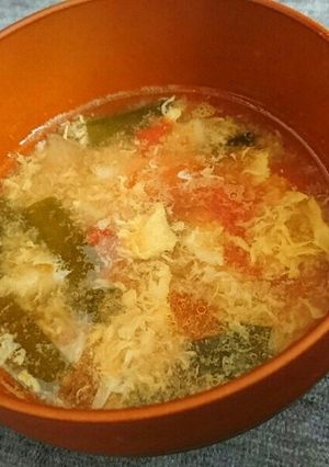 にらとトマトのとろとろ中華スープ-レシピのメイン写真