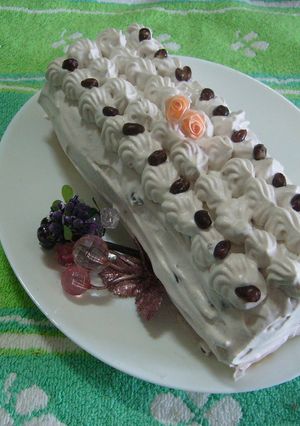 ビスキュイ風和風ロールケーキ-レシピのメイン写真