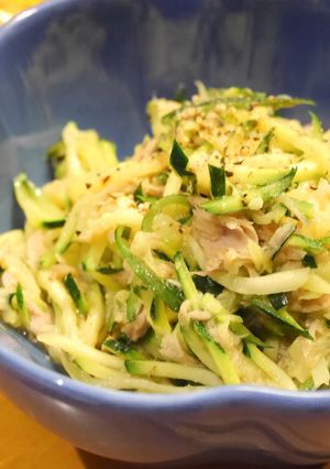 ズッキーニとツナの中華炒め無限ピーマン風-レシピのメイン写真