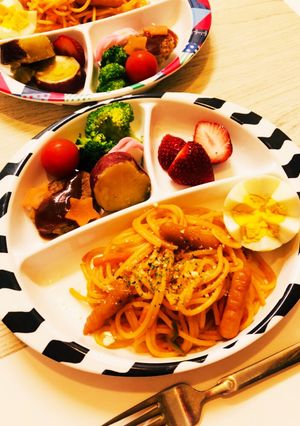 お子様プレート♡ナポリタン-レシピのメイン写真