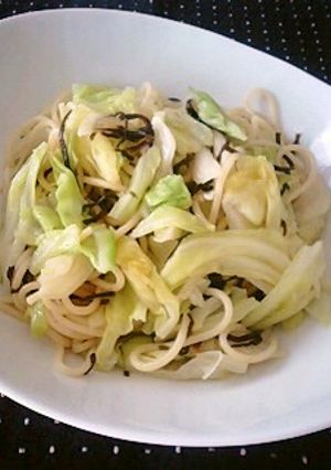 失敗なしで旨い!キャベツと塩昆布のパスタ-レシピのメイン写真