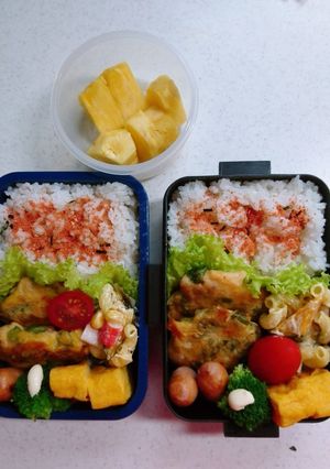 ☆高校生娘と私のお弁当☆48-レシピのメイン写真