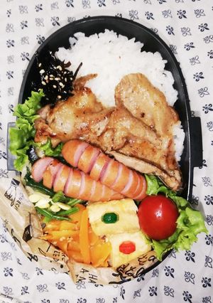 高校男子弁当♡豚肉の焼き肉風味6/3-レシピのメイン写真