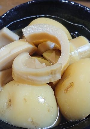 今が旬、破竹と新ジャガの甘辛煮-レシピのメイン写真