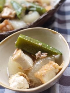 冬瓜と厚揚げの鶏そぼろあんかけ-レシピのメイン写真