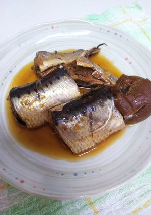圧力鍋で簡単！骨まで食べるいわしの梅煮♪-レシピのメイン写真