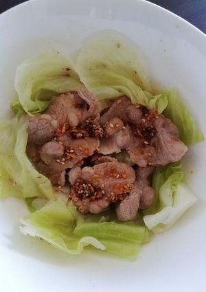 茹で豚と茹でキャベツ にかけるソース-レシピのメイン写真