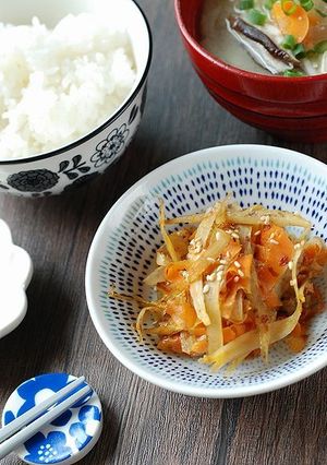 ピーラーで簡単！最強ごぼうのオカカ炒め-レシピのメイン写真