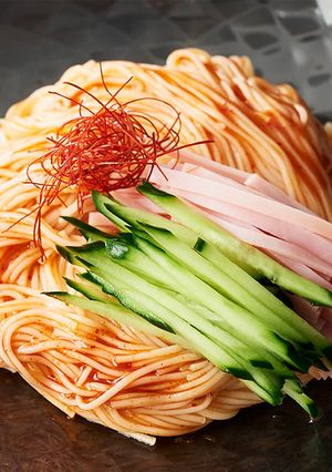 キムチの素で♪ビビン麺風そうめん-レシピのメイン写真