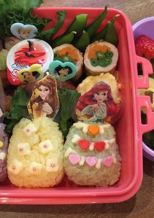 【キャラ弁】プリンセス弁当ラミネート加工-レシピのメイン写真