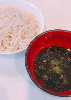 暑い夏に!ピリ辛韓国風つけうどん!-レシピのメイン写真
