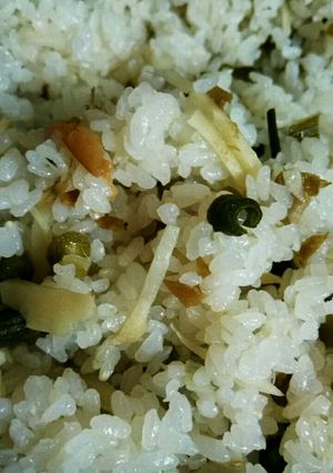 ミョウガたけ新生姜梅ごはん-レシピのメイン写真