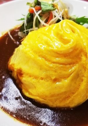 うしくんのドレス風オムライス☆高難易-レシピのメイン写真