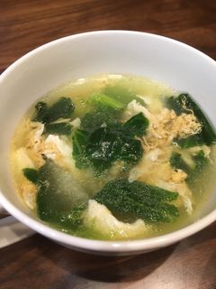 固いレタスを使った中華スープ-レシピのメイン写真