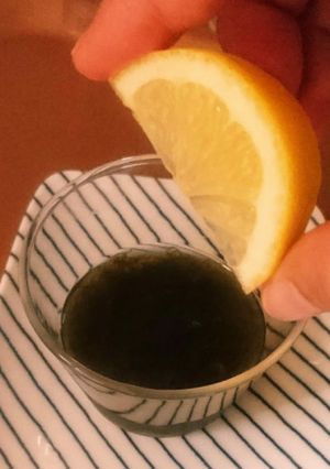 もずく酢+レモン-レシピのメイン写真