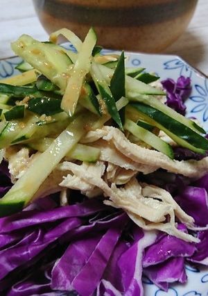 棒々鶏みたいなサラダ-レシピのメイン写真