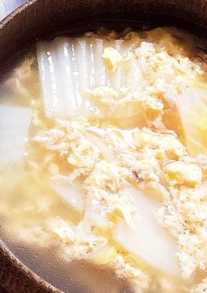 白菜とツナ缶の卵の中華スープ-レシピのメイン写真