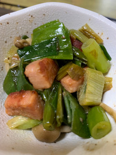 葉玉ねぎとスパム炒め-レシピのメイン写真