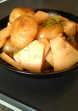 新じゃがと筍の味噌バター炒め♪-レシピのメイン写真