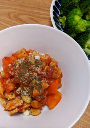 圧力鍋で簡単・豚肉のトマト煮込み-レシピのメイン写真
