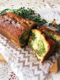 梅酒の梅で作る♡梅と抹茶パウンドケーキ-レシピのメイン写真
