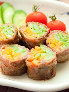 三度豆と人参の牛肉巻き⁂簡単華やか-レシピのメイン写真