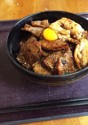 材料3つ！簡単氷こんにゃくでカルビ丼！-レシピのメイン写真