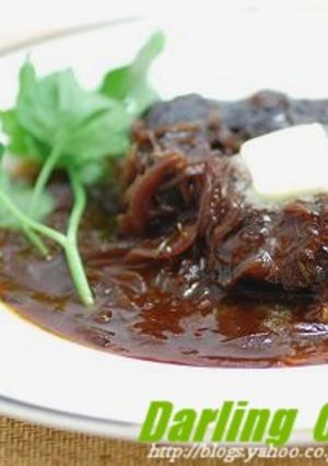 牛スネ肉のワイン煮込み-レシピのメイン写真