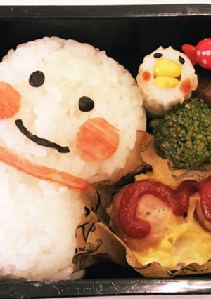 てるてる坊主 キャラ弁 お弁当 幼稚園-レシピのメイン写真