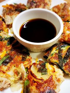 天ぷら粉で☆野菜たっぷりチヂミ-レシピのメイン写真