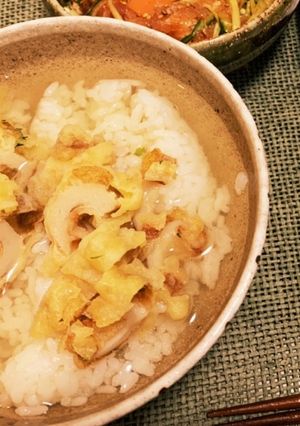 絶品だしで食べる竹輪天だし茶漬け-レシピのメイン写真