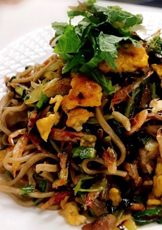 蕎麦で作る♡薬味たっぷり和風の焼きそば♬-レシピのメイン写真