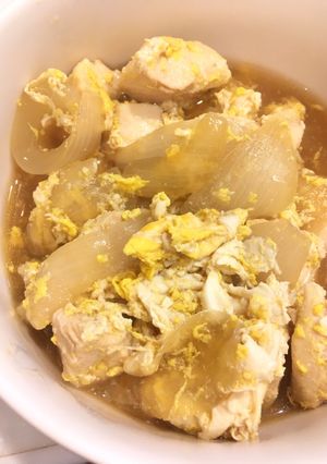 簡単、時短！幼児食にも！鶏玉子玉ねぎ煮-レシピのメイン写真